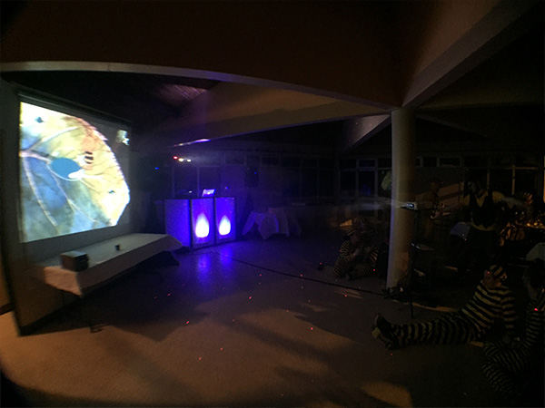 Vidéo Projection durant l'anniversaire