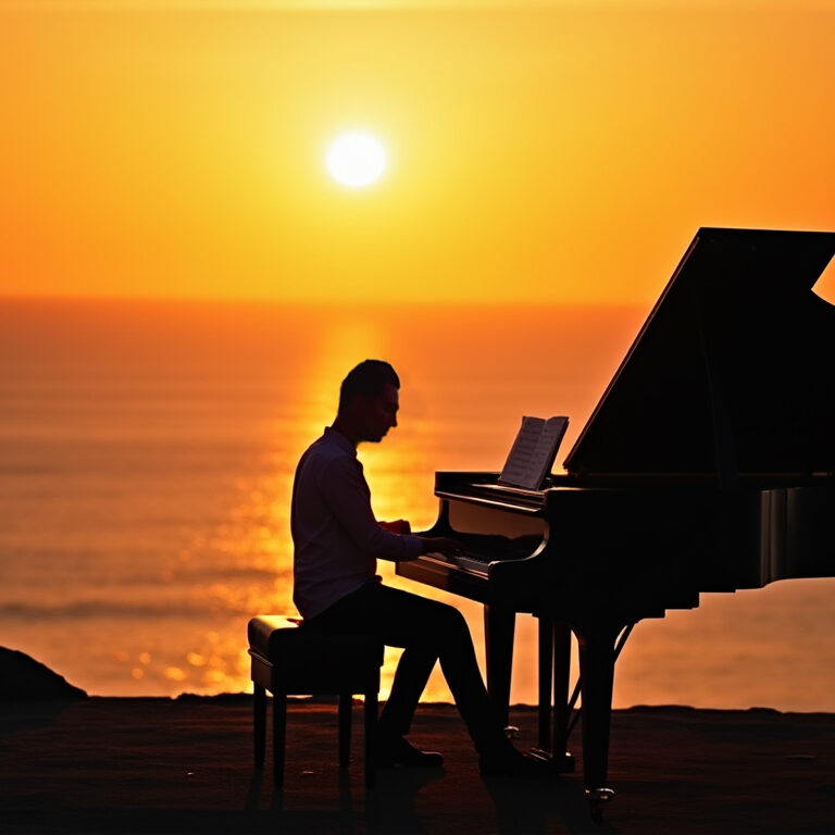 Pianiste sur la côte d'Azur